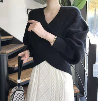 Varel | Pullover in maglia incrociata chic