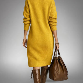 Elyon abito in maglia giallo – dettaglio