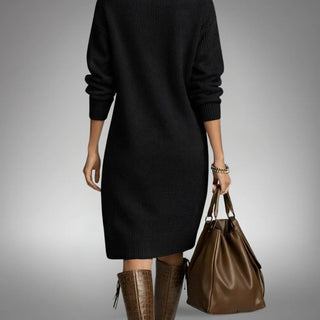 Elyon abito in maglia nero – dettaglio