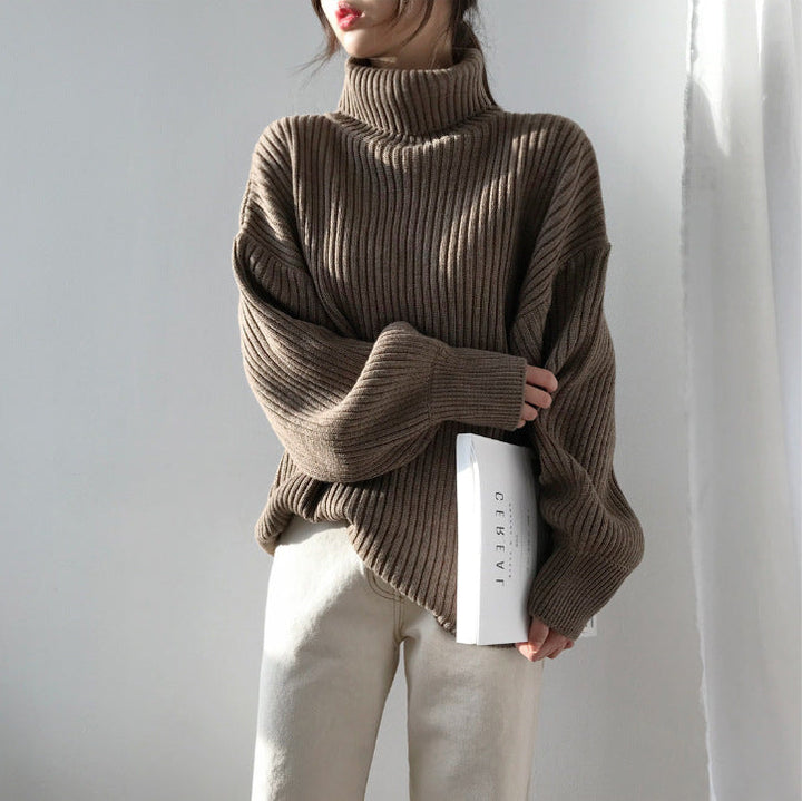Varel | Pullover di lusso con collo alto e maniche a palloncino