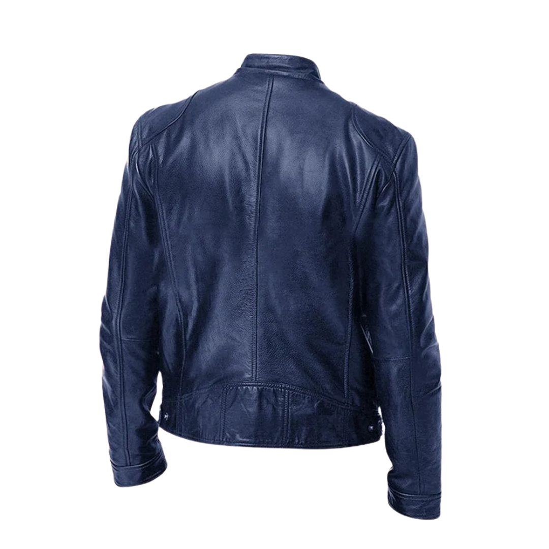 Dario giacca casual effetto pelle uomo – dettaglio