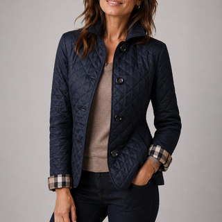Giulia giacca trapuntata leggera donna blu navy