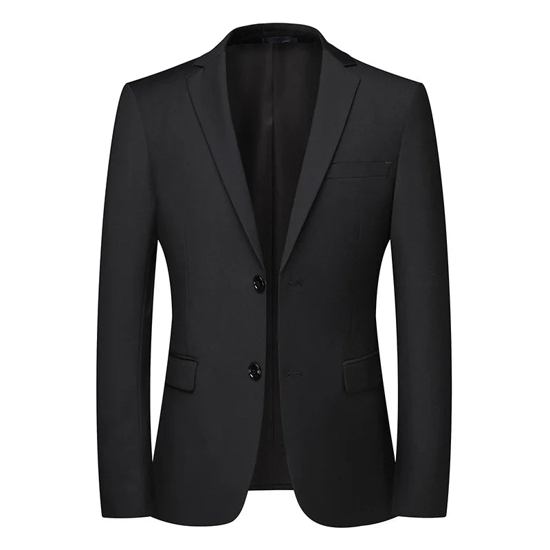 Blazer uomo monopetto slim fit, nero