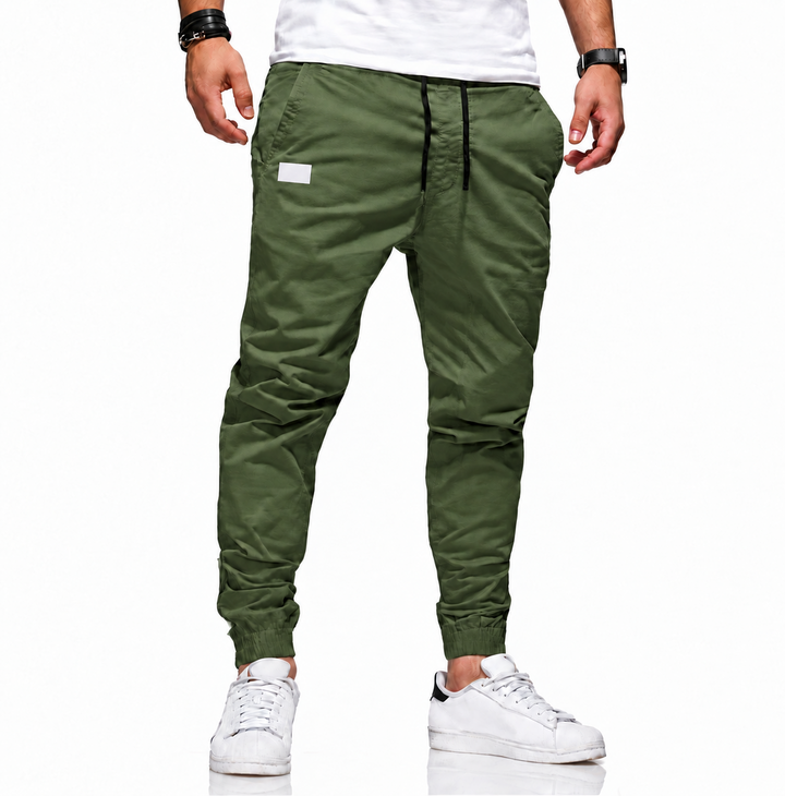 Matteo pantaloni casual uomo verde scuro