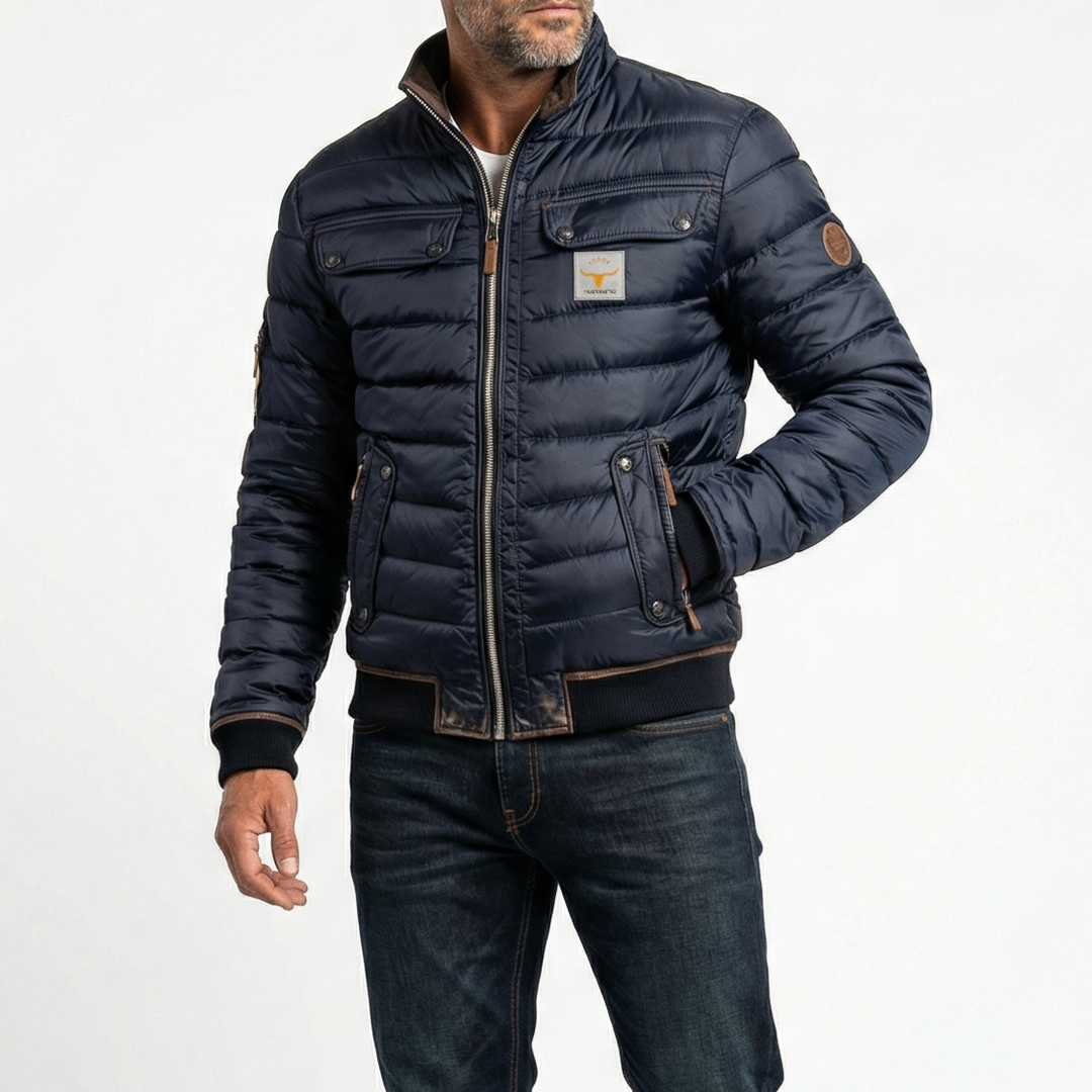 Bruno giacca trapuntata vintage uomo – dettaglio