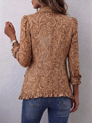 Lina | Blusa Floreale Vintage con Volant