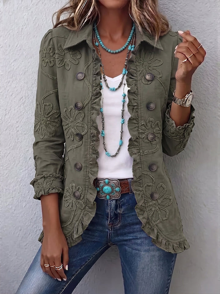 Teresa | Blusa Ricamata con Volant