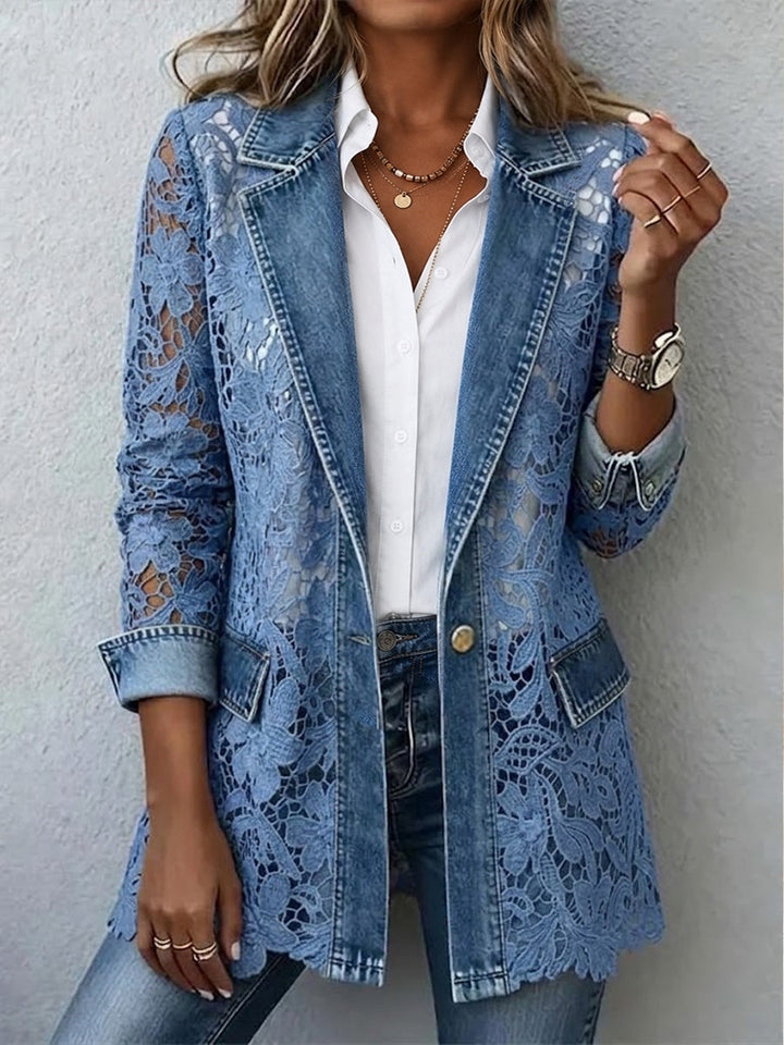 Fulvia | Giacca con Pizzo Floreale